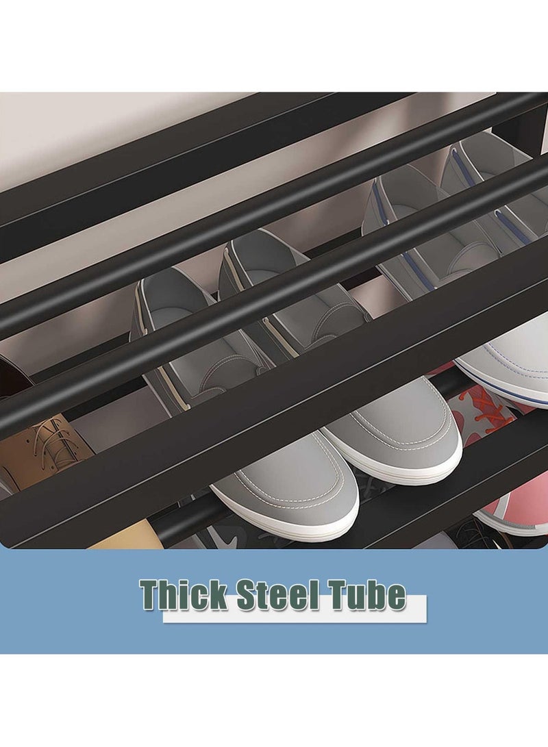 اكسيسن مقعد منظم حذاء مدخل من طابقين مع مقعد مبطن بوسادة للممر غرفة النوم، نهاية السرير - Image 4